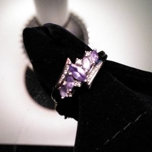 Macy's Tanzanite & Diamond  14K Gold Ring size 7